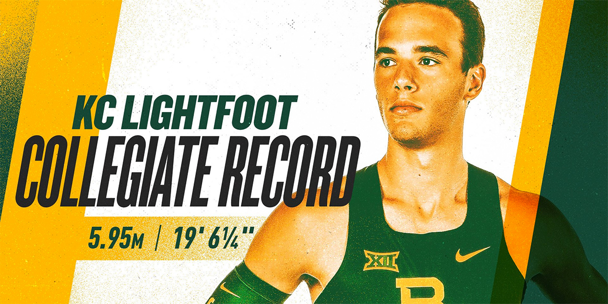 KC Lightfoot sets collegiate record
