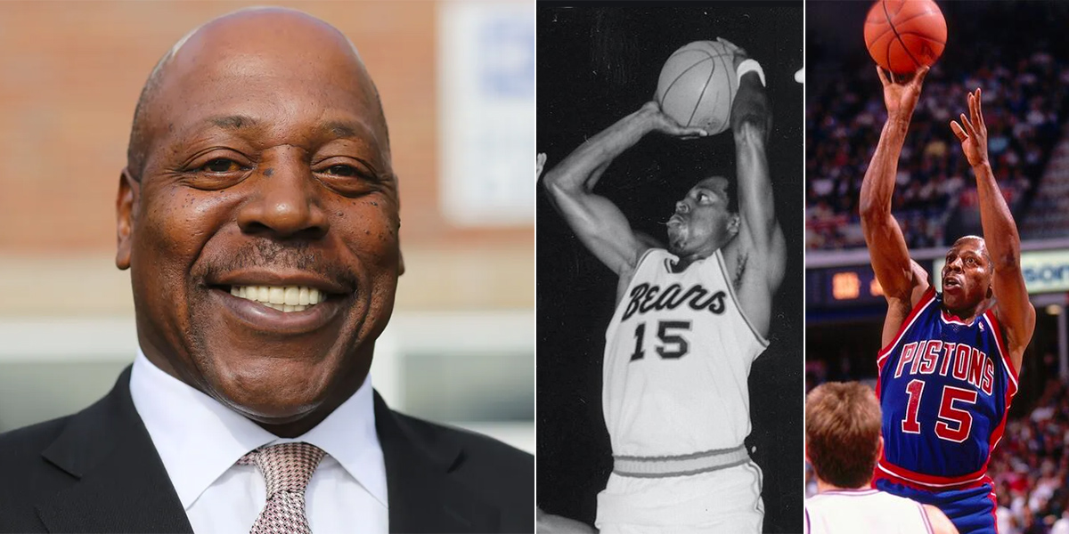 Vinnie Johnson -- today, playing for Baylor, and playing for the Pistons