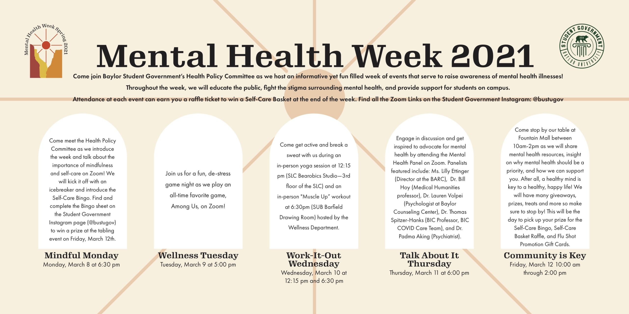 Mental Health Week description of activities
