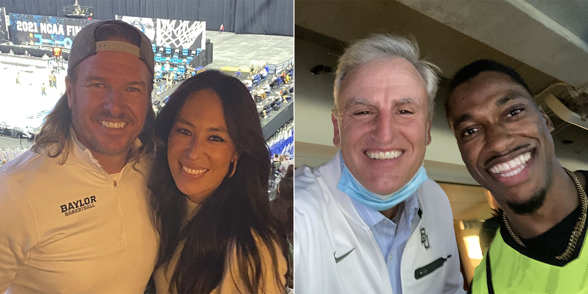 Photos of Chip and Joanna Gaines, and Trey Wingo and Robert Griffin III