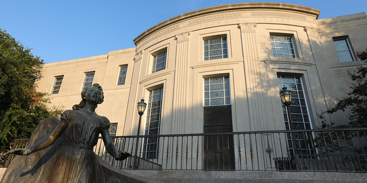 Exterior of Baylor's Armstrong Browning Library