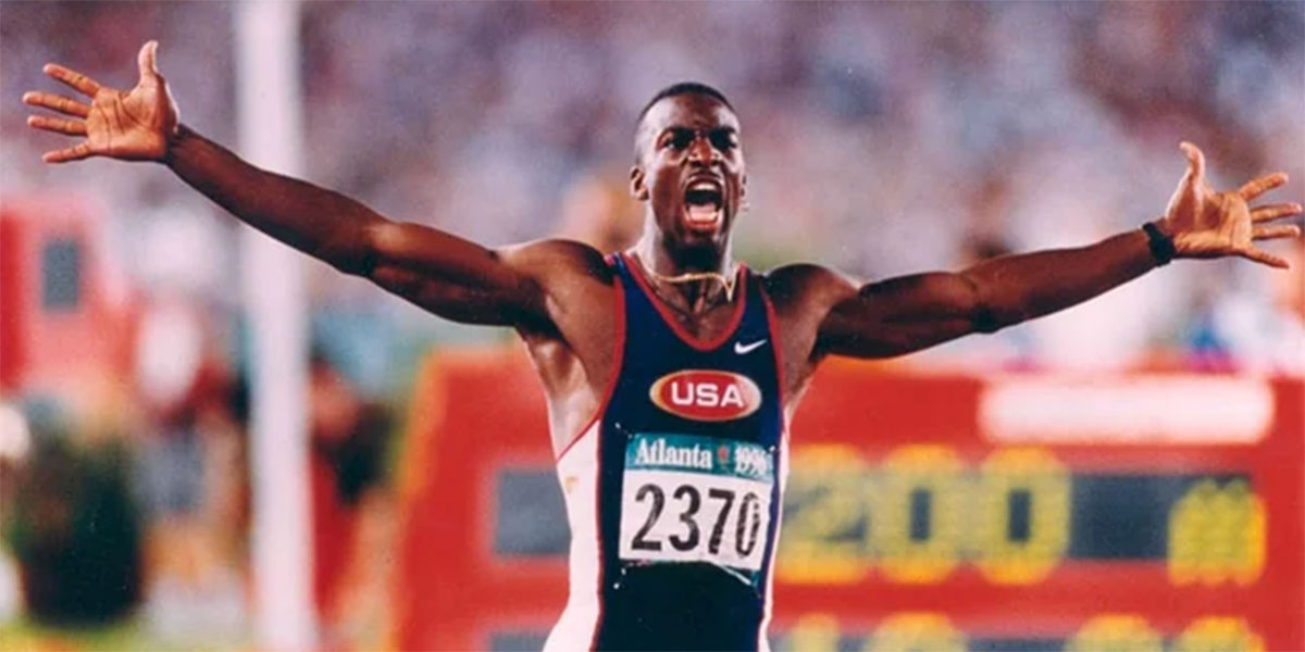 Michael Johnson at the 1996 Olympics