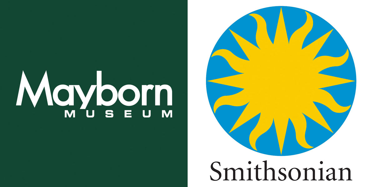 Mayborn Museum and Smithsonian logos