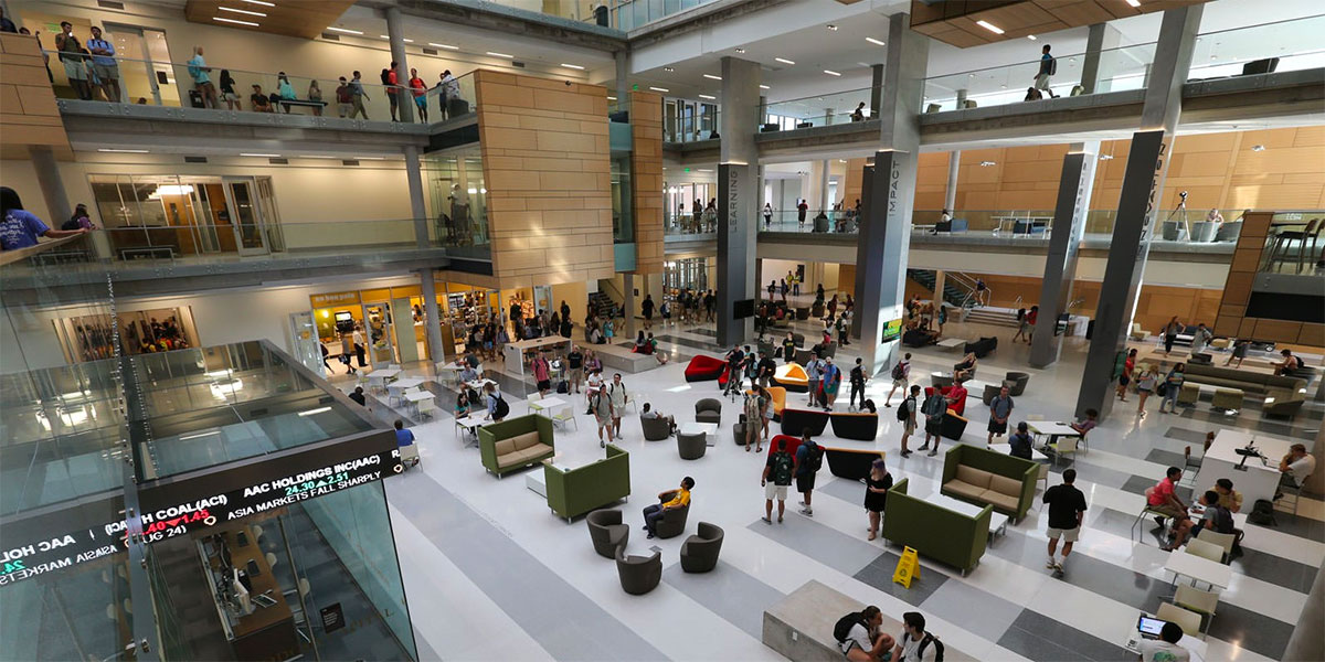 Interior of Baylor's Foster Campus for Business & Innovation