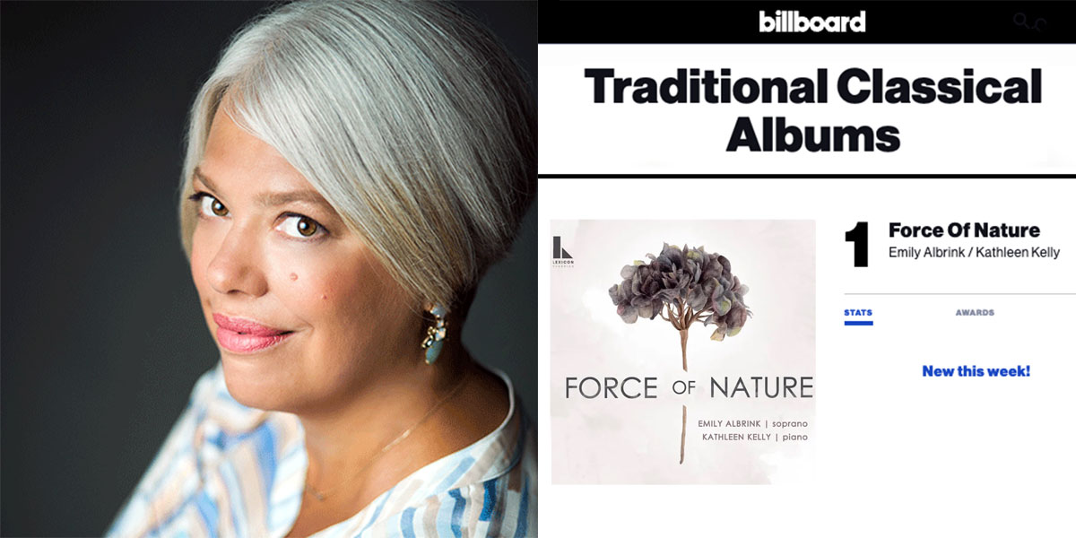 Professor Kathleen Kelly and the Billboard chart with her album at No. 1