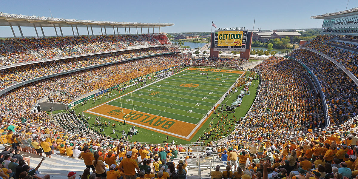 McLane Stadium interior on gameday